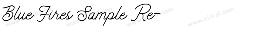 Blue Fires Sample Re字体转换